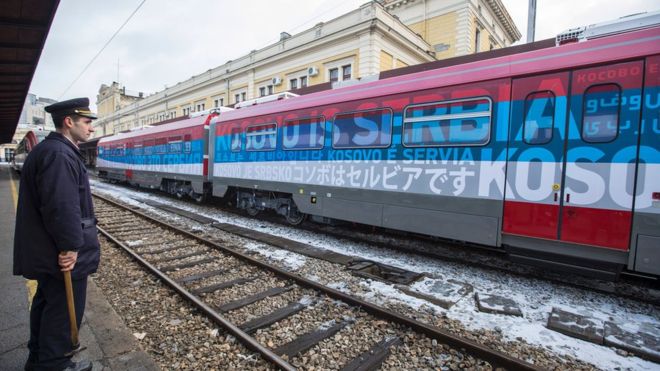 Белград запустил поезд с надписью "Косово - это Сербия"