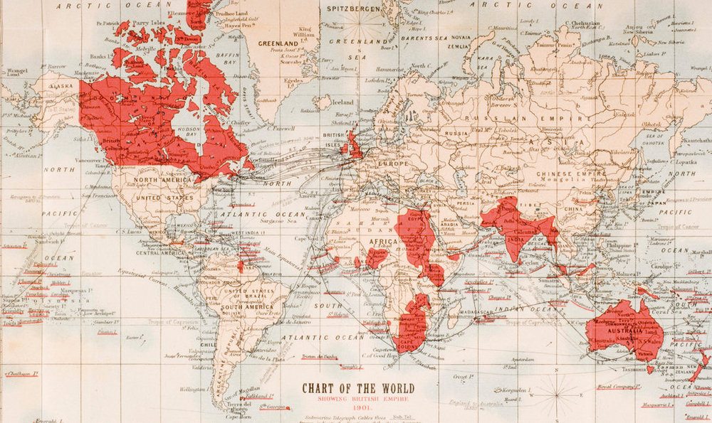 Карта Британской империи