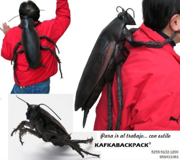 Таракан-рюкзак для поклонников творчества Кафки