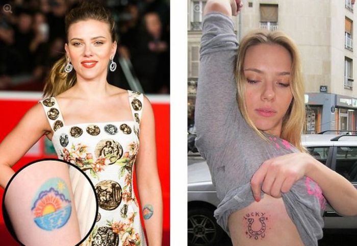 Татуировки, украшающие тела знаменитостей