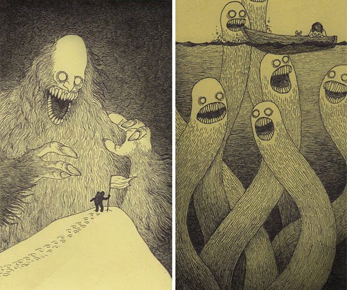 Детские кошмары в рисунках