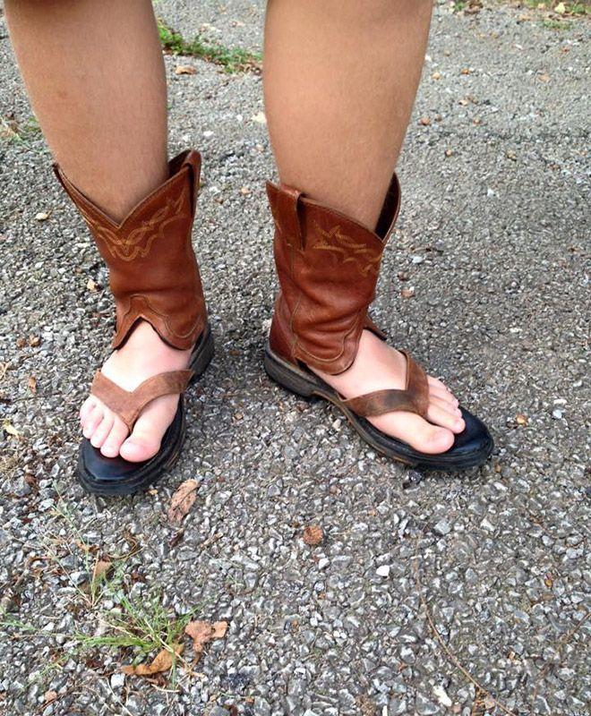 Ковбойские сандалии - новый трэш-тренд