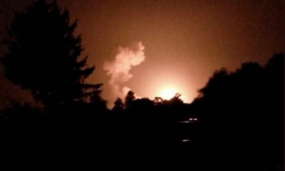 В Винницкой области горят склады с боеприпасами