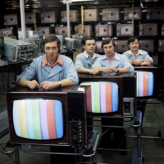 Производство цветных телевизоров, 1970–е годы, СССР