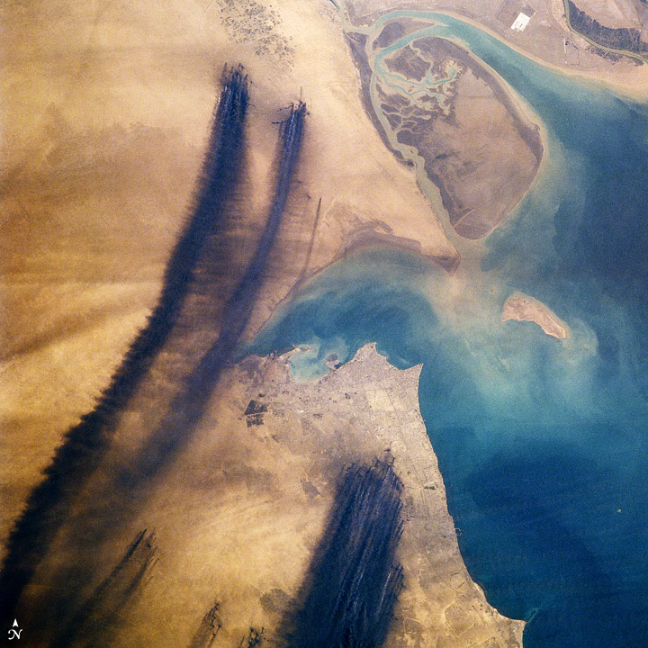 Горящие нефтяные скважины, апрель 1991 года, Кувейт