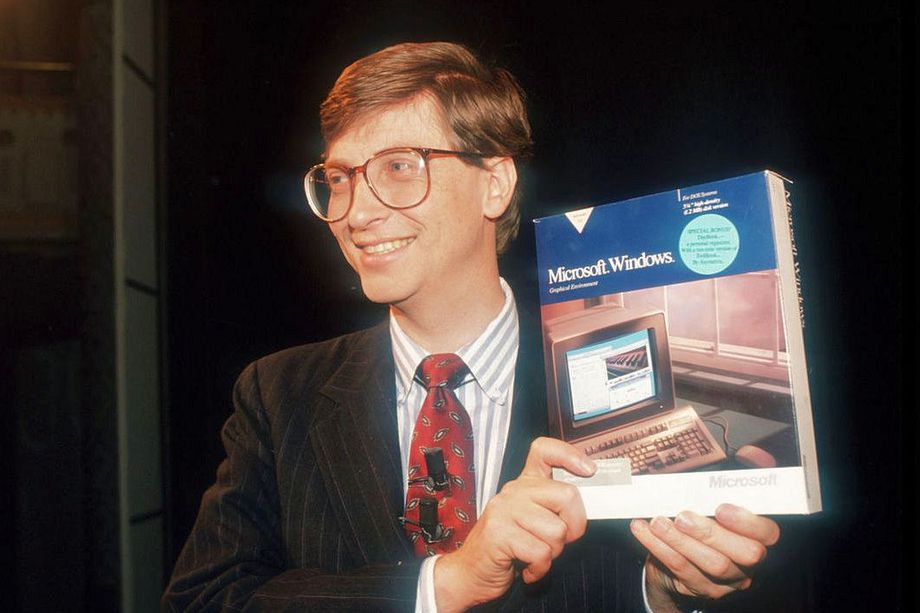 Билл Гейтс представляет Windows 1.0, 20 ноября 1985 года, США