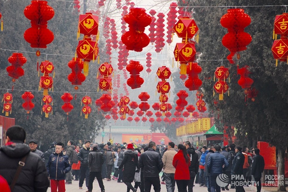 В Китае встретили Новый год по лунному календарю