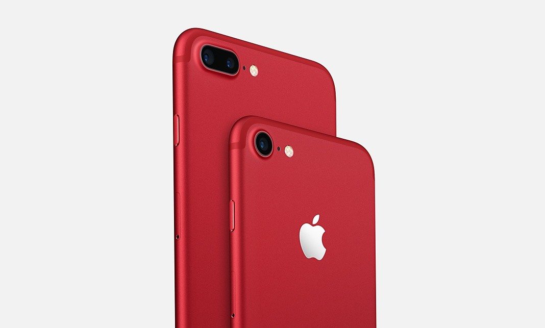 Apple представила iPhone 7 в красном цвете и новый iPad