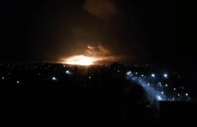 Взрыв на складе боеприпасов под Харьковом