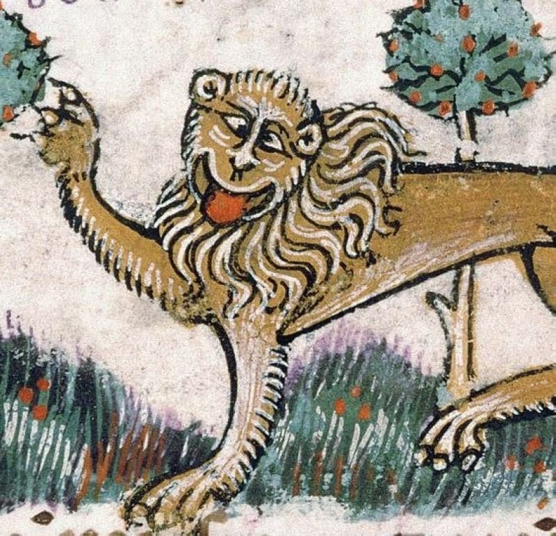 Когда ты царь зверей но средневековые художники не в курсе