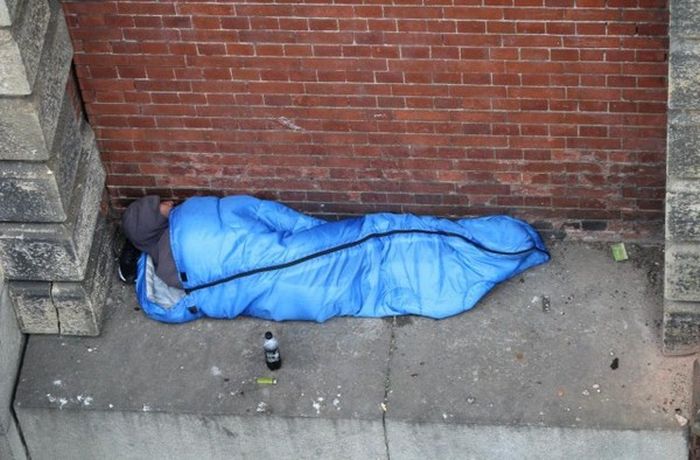 Бездомный из Лондона прославился своим бесстрашием
