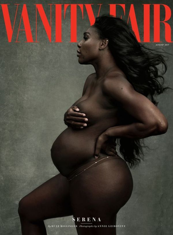 Беременная Серена Уильямс снялась обнаженной для обложки журнала Vanity Fair