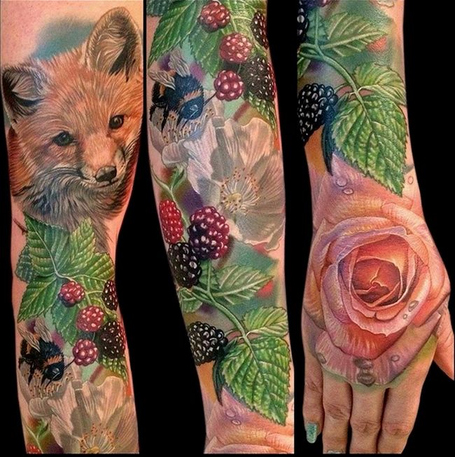 Татуировки, похожие на произведения искусства