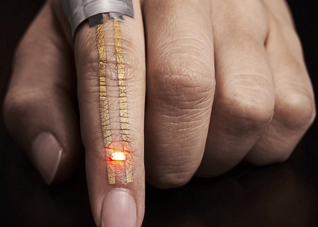 Золотые «татуировки» для носимой электроники нанесут прямо на кожу