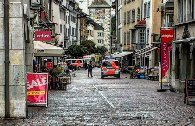 В Швейцарии неизвестный напал на прохожих с бензопилой, есть пострадавшие
