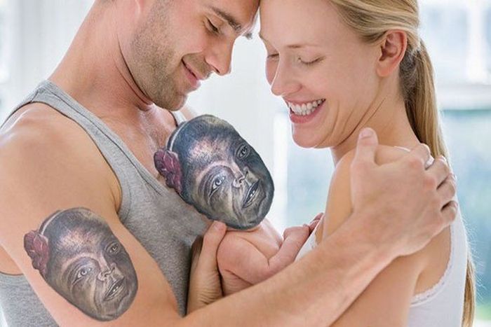 Неудачные татуировки с лицами людей и головами животных 