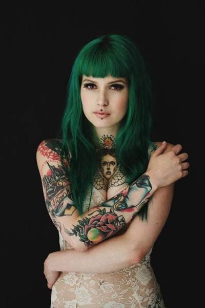 Татуировки на телах прекрасных девушек
