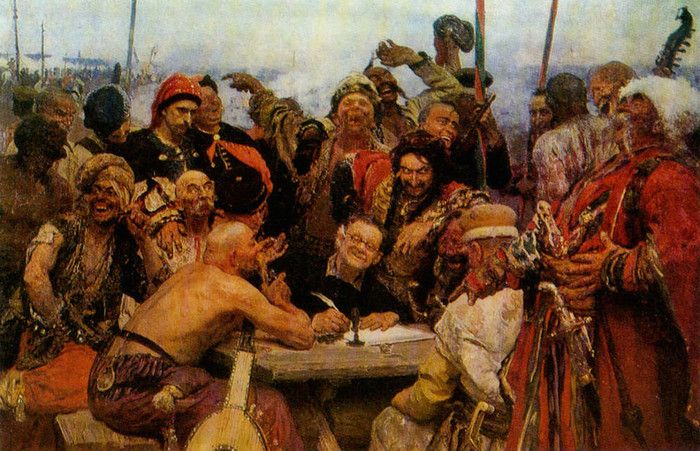 Неизвестная деталь известной картины Ильи Репина «Запорожцы»