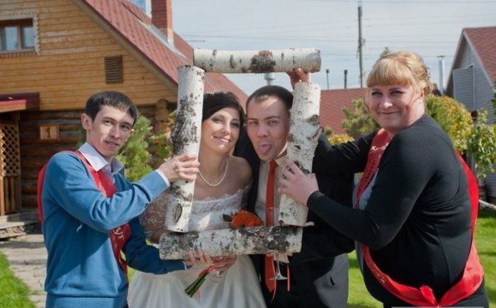 Забавные свадебные фотографии