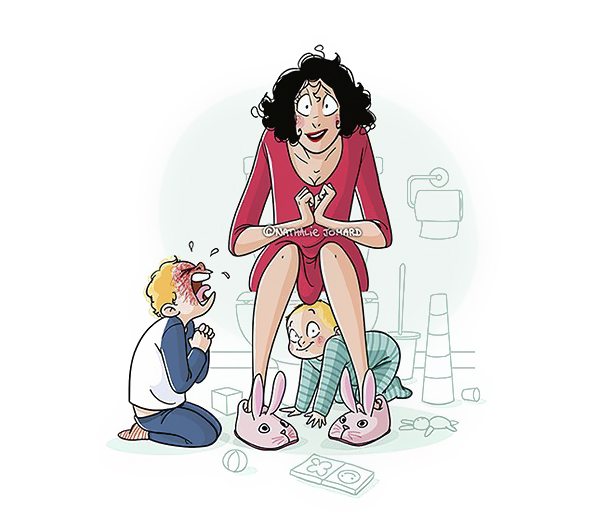 16 честных иллюстраций про жизнь с детьми, которые поймет любая мама