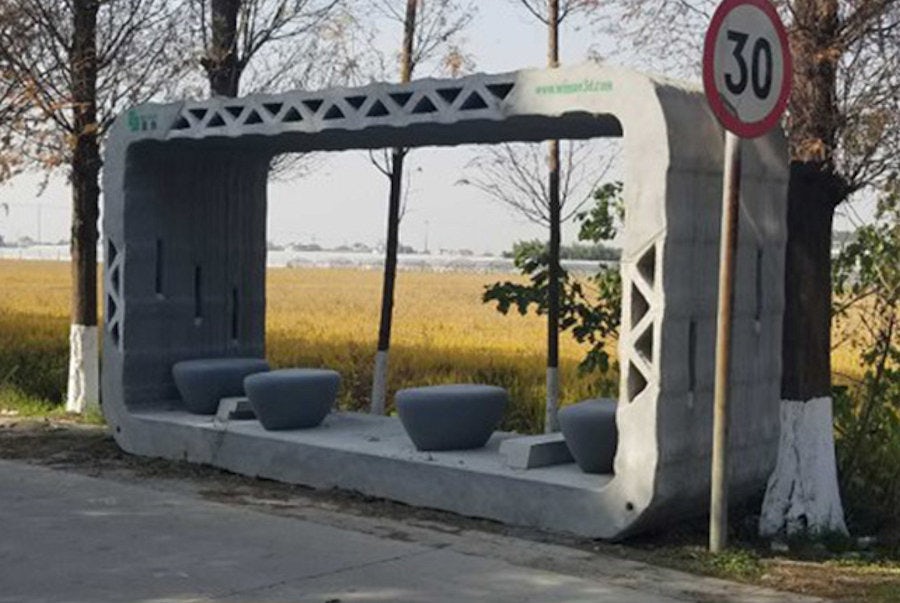 Первая в мире 3D-печатная автобусная остановка
