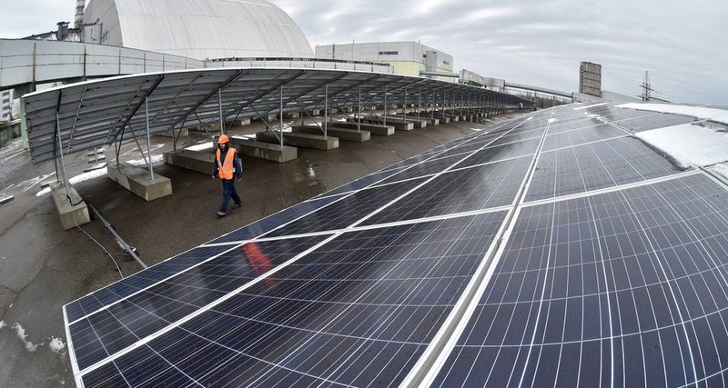 В Чернобыле построили солнечную электростанцию