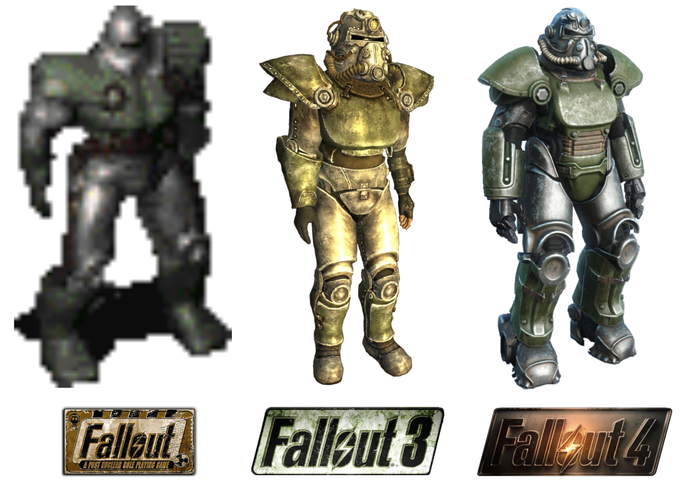 Как менялся дизайн брони в играх серии Fallout