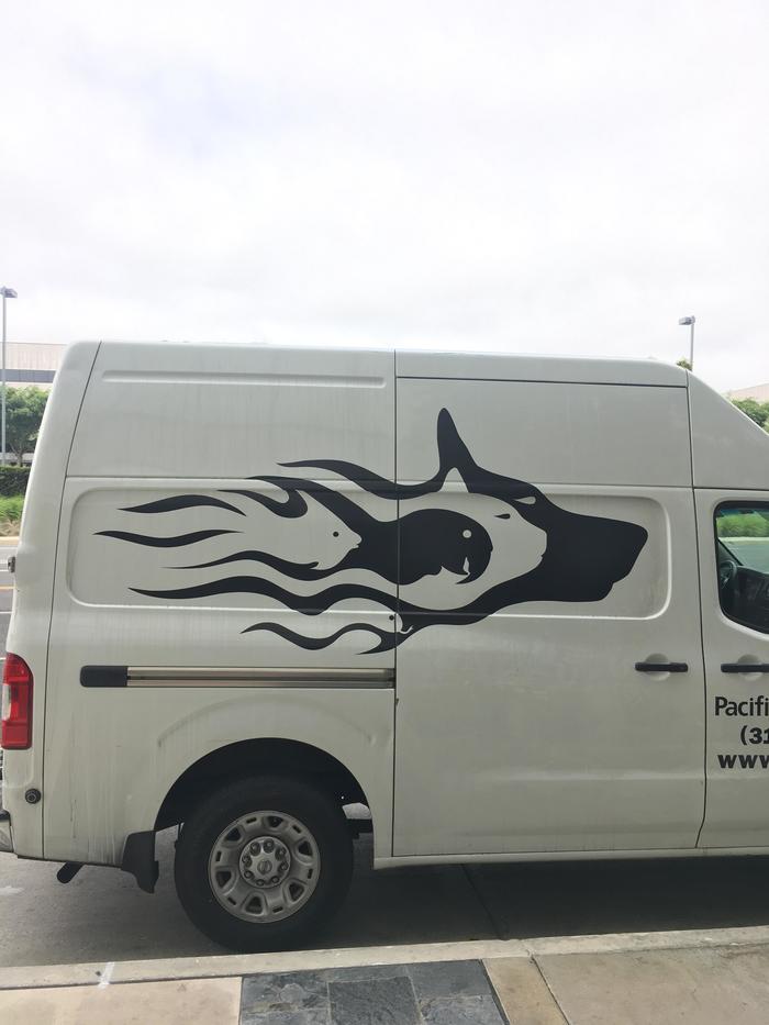 Логотип транспортной компании для животных включает в себя 5 разных животных