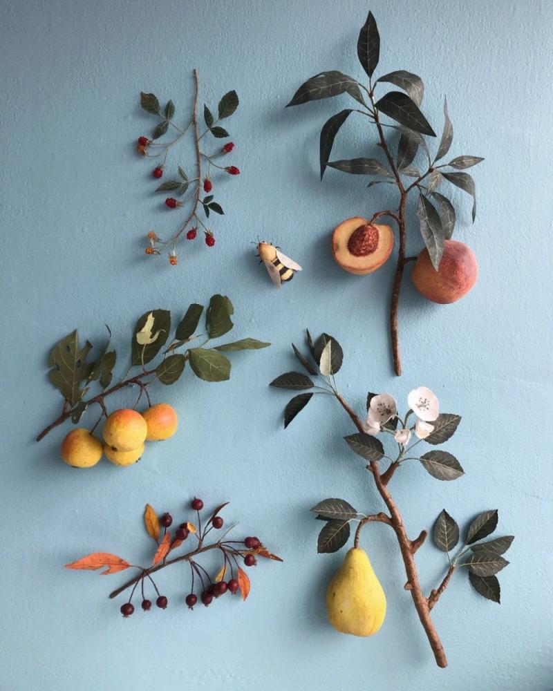 Овощи и фрукты из бумаги от Энн Вуд