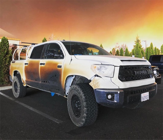 Автомобиль медбрата из Калифорнии, который спас множество жизней во время пожара