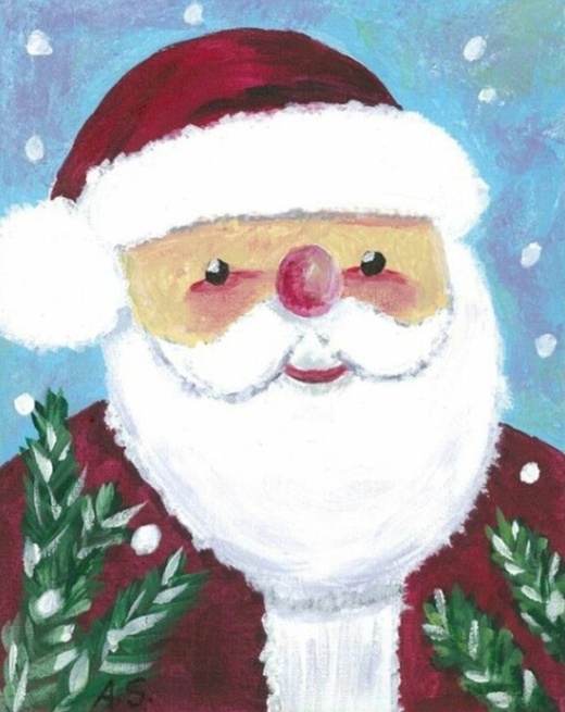 Угадайте, кто нарисовал этот милый рождественский рисунок? 
