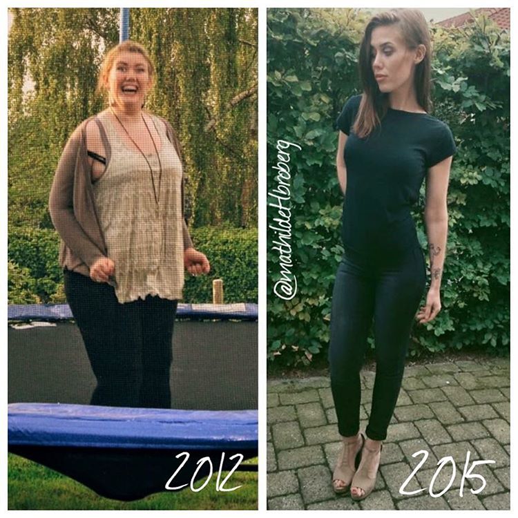 Студентка из Дании, весившая 126 килограммов, победила обжорство и стала моделью спортивной одежды