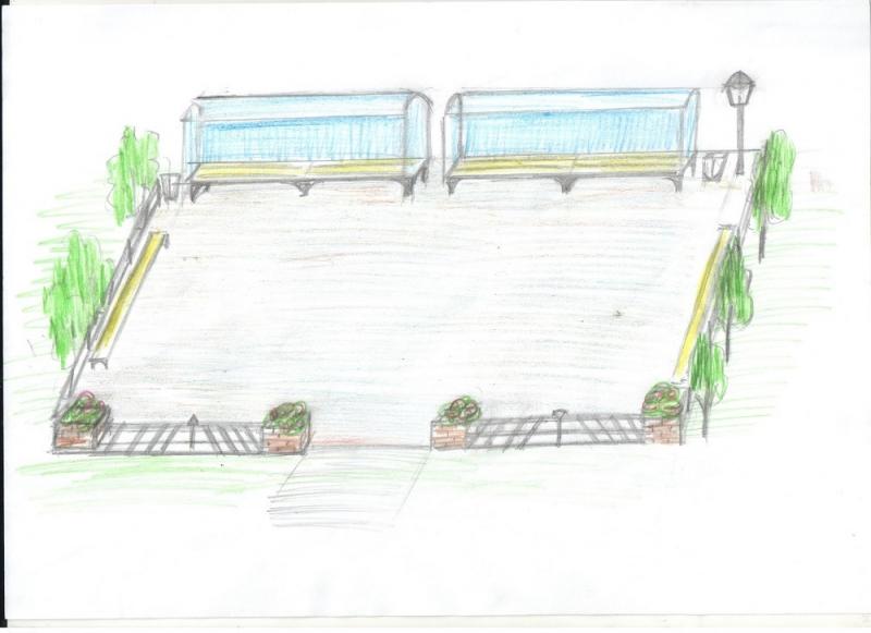 В Удмуртии подготовили дизайн-проекты благоустройства села. Их нарисовали цветными карандашами на бумаге 