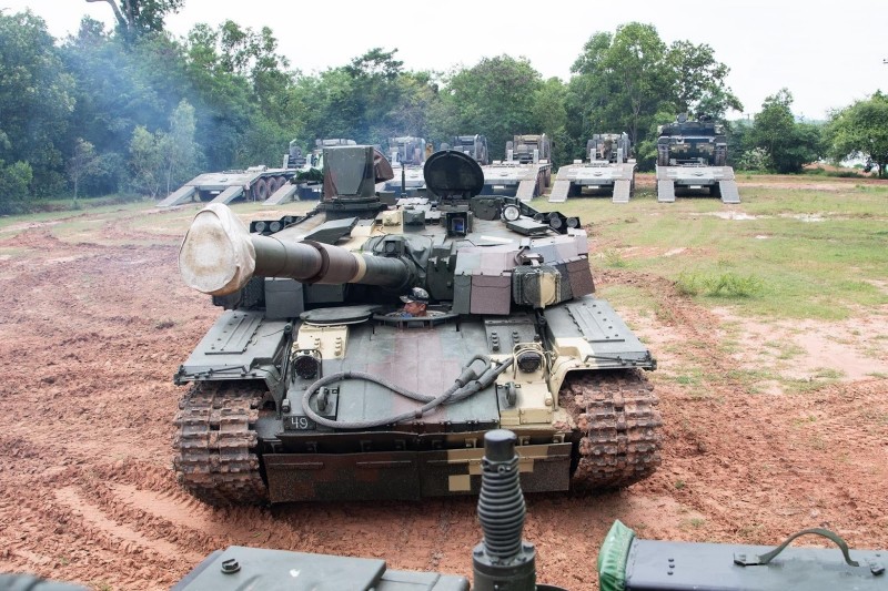 Танки «Оплот-Т», VT-4 и M60 A3 (TIFCS) королевской армии Таиланда.