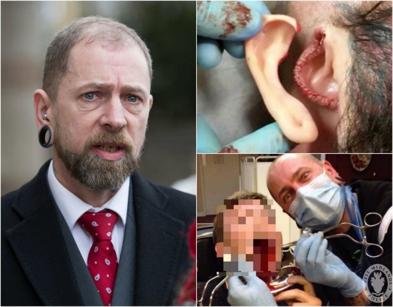 Татуировщик «Доктор Зло», который удалил сосок и отрезал ухо клиентам, приговорен к 3 годам тюрьмы