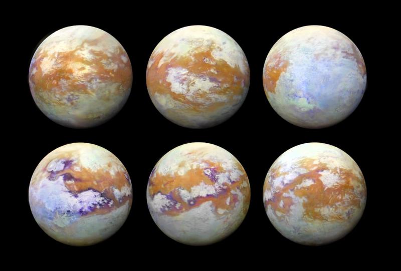 Составлена первая карта поверхности Титана