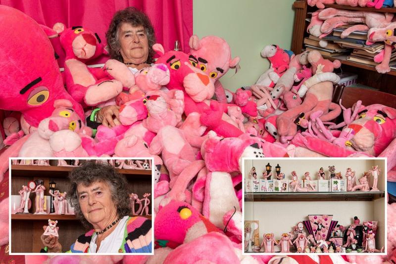 79-летняя британка одержима Розовой пантерой