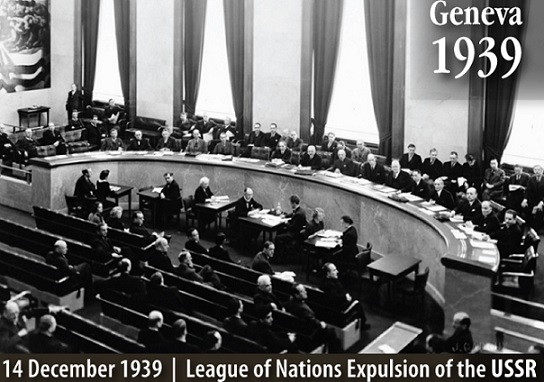 14 декабря 1939 года СССР исключен из Лиги Наций