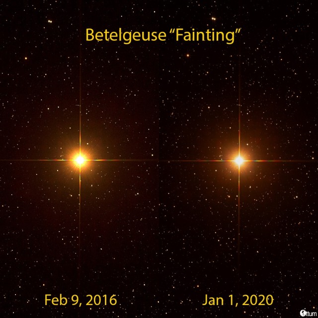 Звезда Бетельгейзе серьезно потускнела. Возможно, она скоро станет сверхновой