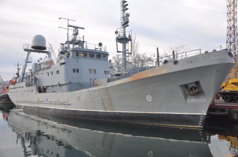Средний разведывательный корабль пр. 502ЭМ для ВМС Украины начал заводские ходовые испытания