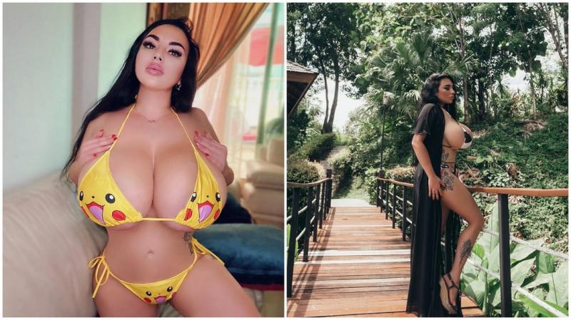 Всё своё: российская Instagram-модель с огромной натуральной грудью