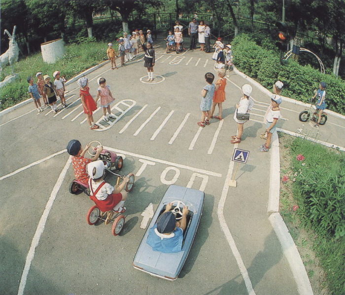 Изучение правил дорожного движения в детском саду, 1986 год, СССР