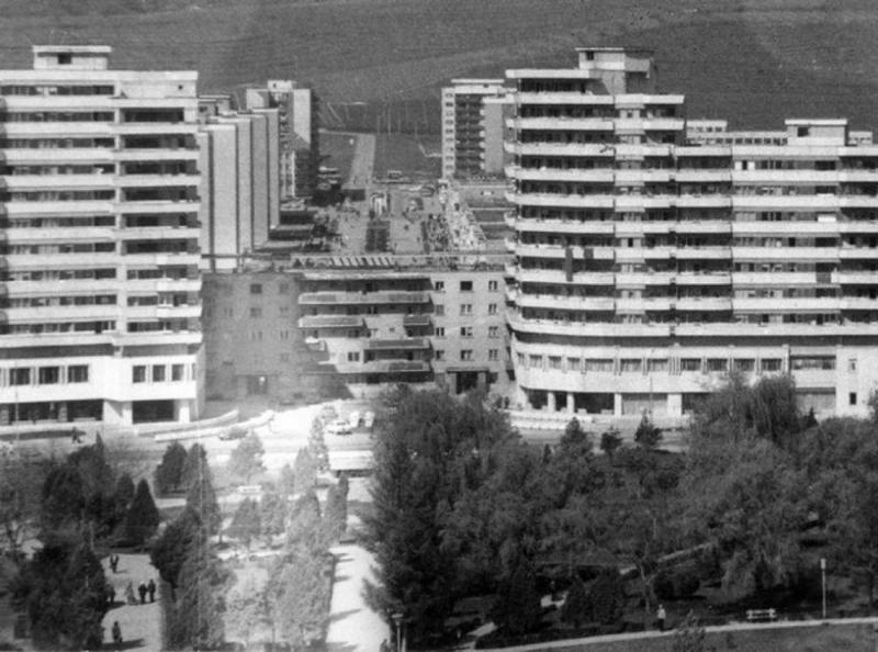 Передвижка (релокация) пятиэтажного жилого дома, 1987 год, Алба–Юлия