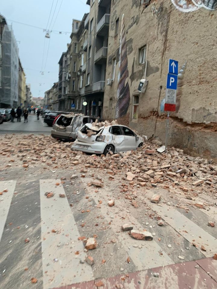 В Хорватии произошло землетрясение: в Загребе повреждены дома