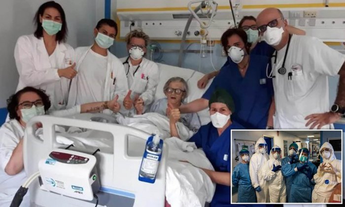95-летняя бабушка - старейшая женщина в Италии, излечившаяся от коронавируса
