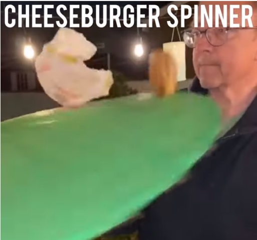 Спиннер, который закручивает чизбургеры
