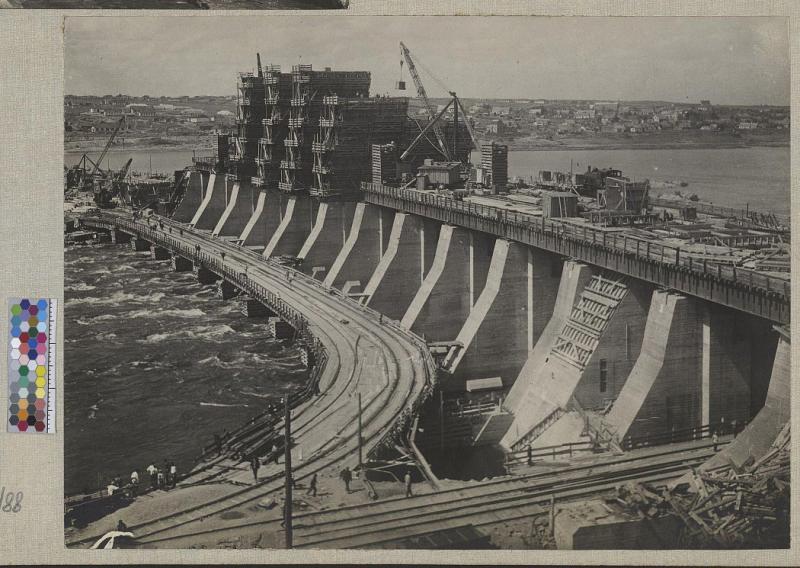 Строительство ДнепроГЭС 1928-1931 гг