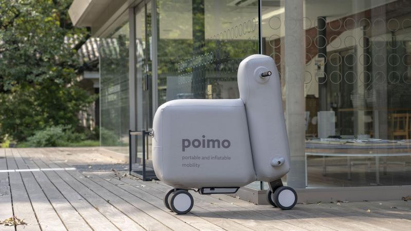 Надувной электрический велосипед Poimo