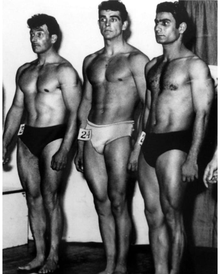 Бодибилдер Шон Коннери на конкурсе «Мистер Вселенная», 1953 год, Нью–Йорк