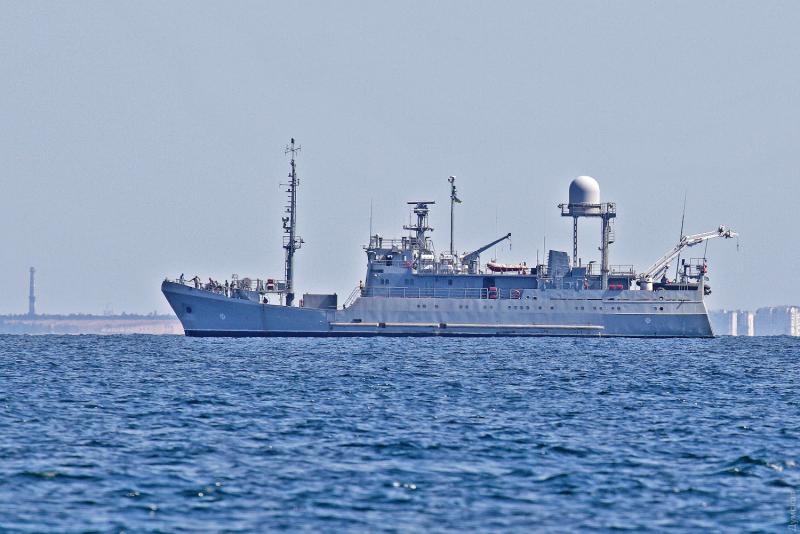Новый разведывательный корабль ВМС Украины пр. 502ЭМ «Лагуна» вышел в море на испытания